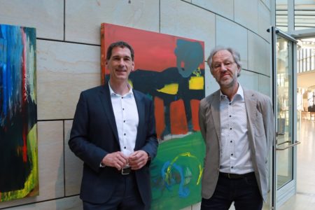Kamieth eröffnet Ausstellung des Künstlers Bruno Obermann im Landtag